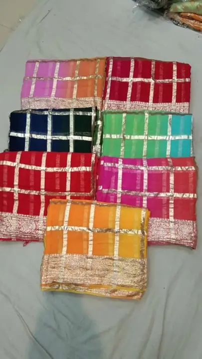 *🛒NEWLY LAUNCHED COLLECTION 🛒
Sipaslai  FANCY BOX MALTY CLAER SAREE 👌👌😀😀👌👌
😍 Puar BESCOS JO uploaded by Gotapatti manufacturer on 7/25/2023