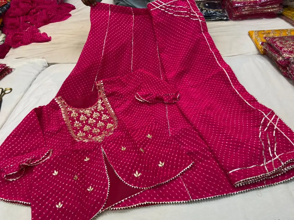 Today New Lehnga 
 
🥳 SOME  MORE NEW COLOURS    
SPECIAL NEW LAUNCHING 🥳
😘 *Beautiful Lahenga*🥳
 uploaded by Gotapatti manufacturer on 7/25/2023