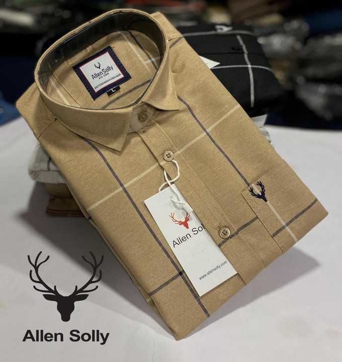 Post image *SURPLUS COLLECTION*

*_ALLENSOLLY_ SHIRTS*

💫 *High QUALITY  CHECKS SHIRTS FOR MENS IN  FULL SLEEVES*

💫 *Size : M XL XXL*

💫*Fabric* : *100% Cotton (Superior Quality)*

💫 *Price-399+$*

👉🏻 *Smart Packing😎*

👉🏻 *OPEN ORDERS*

💫💫💫💫💫💫💫💫