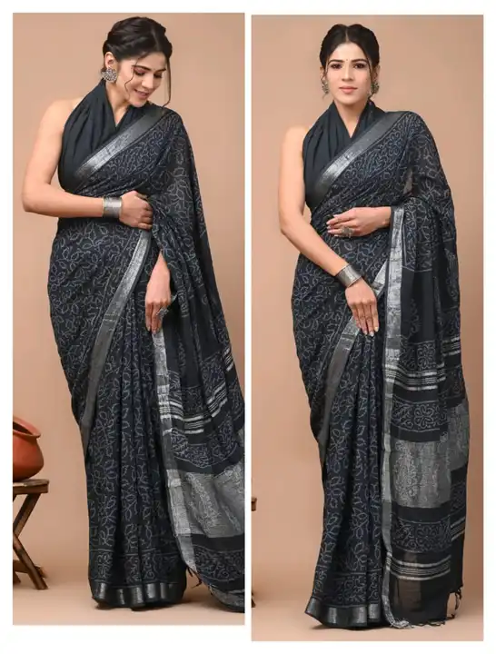🍁NEW ARRIVAL 🍁

🍁Bagru Block Print Cotton mulmul sarees with blouse 

🍁All saree with same blous uploaded by business on 7/25/2023
