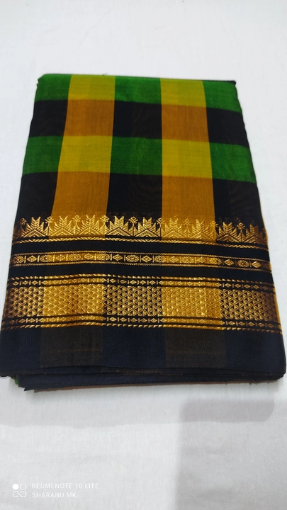 Bengalore silk topa pallu saree uploaded by Shri Veerabadreshewar Textile's on 7/25/2023