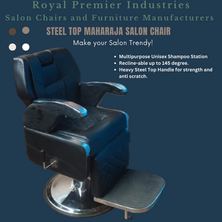Steel To Handle Maharaja Salon Chair uploaded by Royal Premier Industries on 7/25/2023