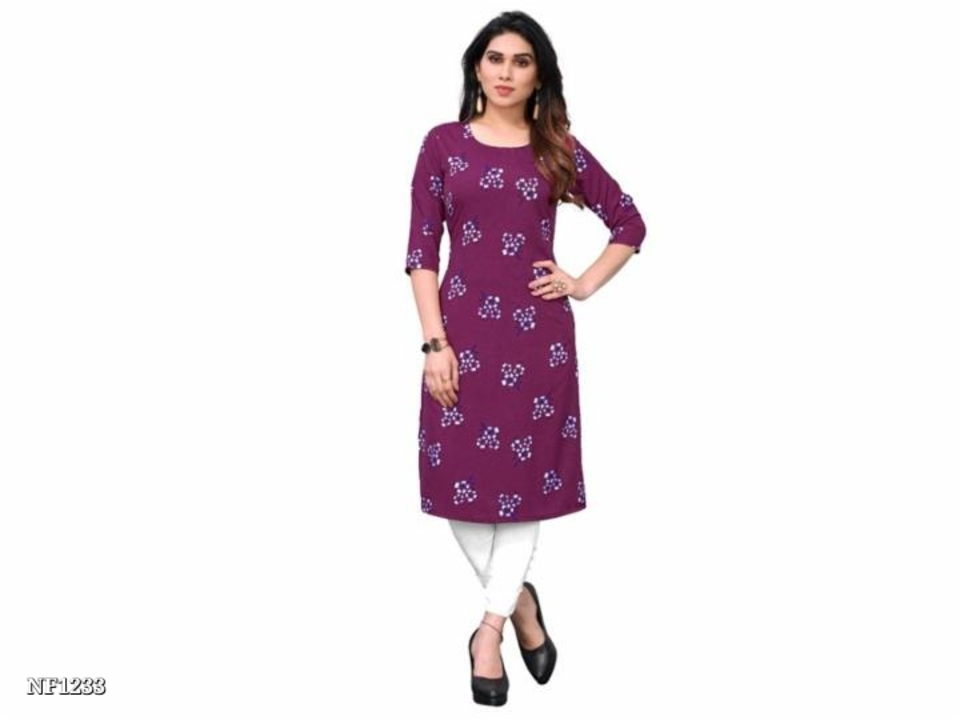 casual printed straight kurti uploaded by I. R. FASHION on 7/25/2023