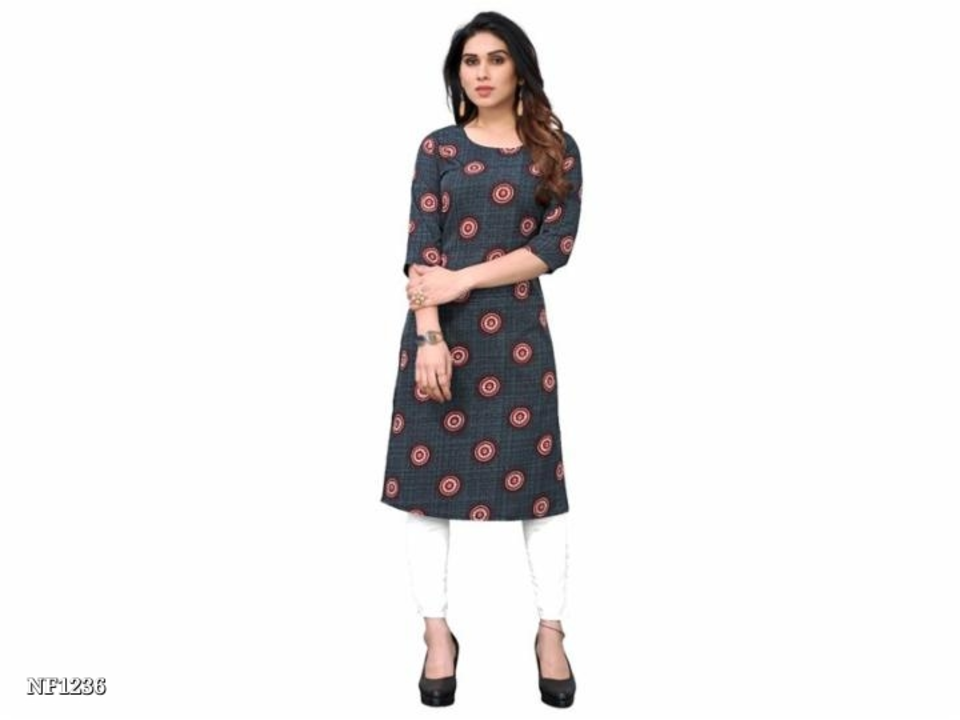 casual printed straight kurti uploaded by I. R. FASHION on 7/25/2023