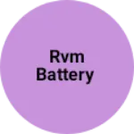Business logo of RVM Battery