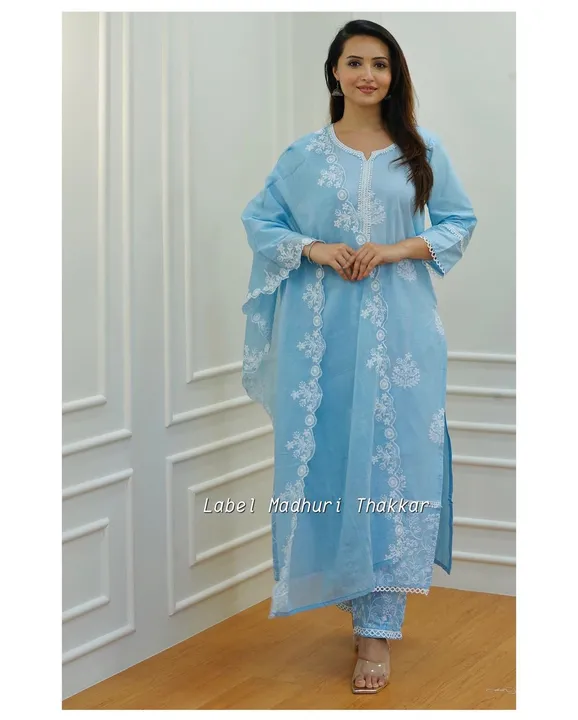 Kurta pant and dupatta set  uploaded by Aleexa Outlet on 7/25/2023