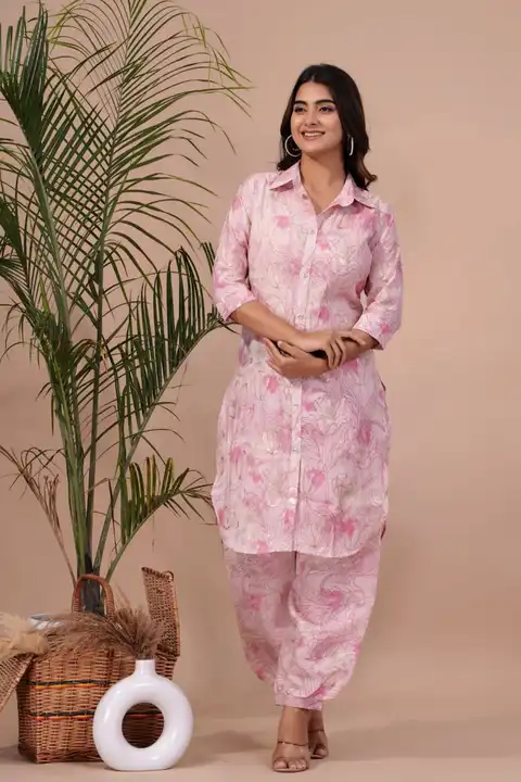 Muslin fabric kurta pant set  uploaded by Aleexa Outlet on 7/25/2023