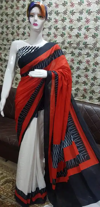 Pure Cotton Mulmul Saree With blouse Piece  uploaded by SHREE GOVIND COLLECTION on 7/25/2023