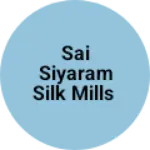 Business logo of Sai siyaram silk mills