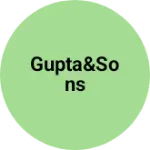 Business logo of Gupta&sons