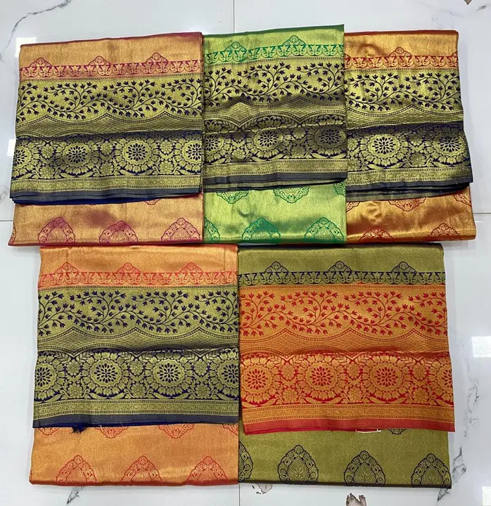 Soft tissue silk with rich pallu contrast  uploaded by Varniraj creation on 7/25/2023
