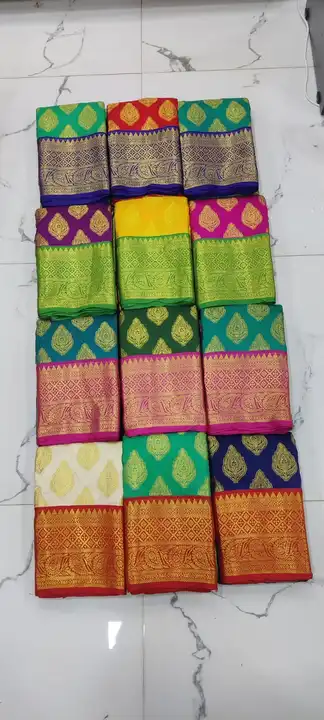 Soft gadwal silk with rich pallu contrast uploaded by Varniraj creation on 7/25/2023