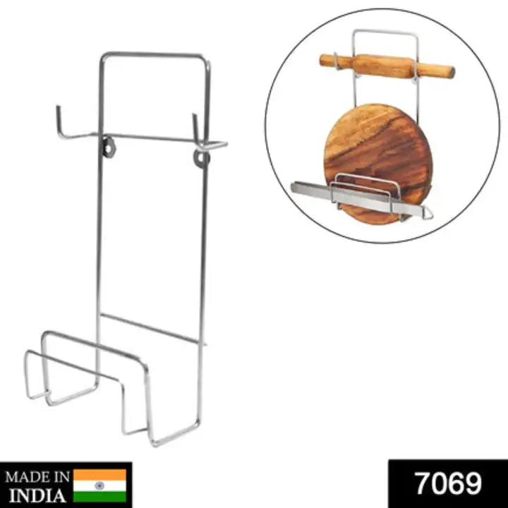 7069 Chakla Belan Stand for Kitchen with Stainless... uploaded by DeoDap on 7/25/2023