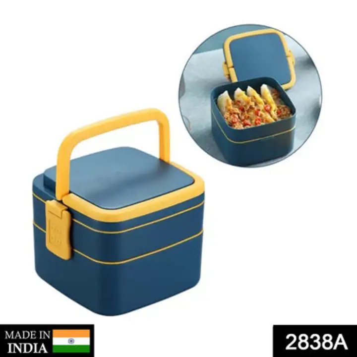 2838A BLUE DOUBLE-LAYER PORTABLE LUNCH BOX STACKABLE WITH... uploaded by DeoDap on 7/25/2023