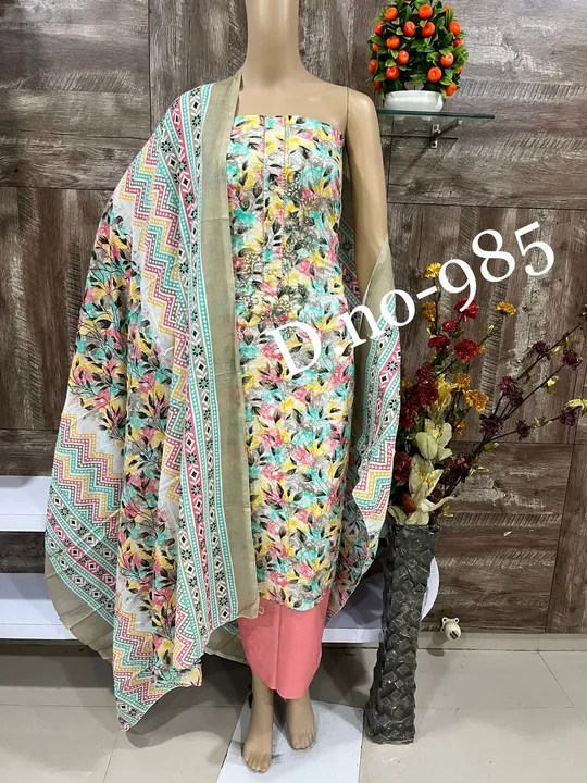 Colourfull Cotton Suit and Dress Material  uploaded by Zuberiya Global on 7/25/2023