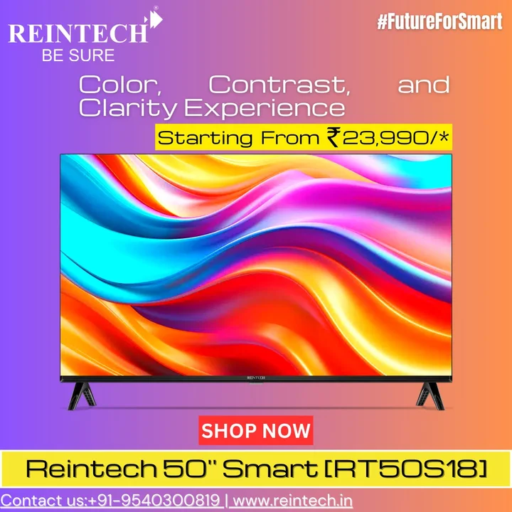 Reintech 50" LED TV  uploaded by Reintech Electronics Pvt Ltd. on 7/25/2023