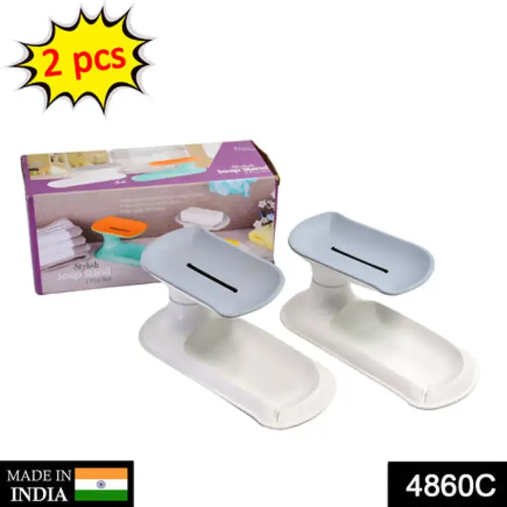 4860C Plastic Double Layer Soap Dish Holder| Decorative... uploaded by DeoDap on 7/25/2023