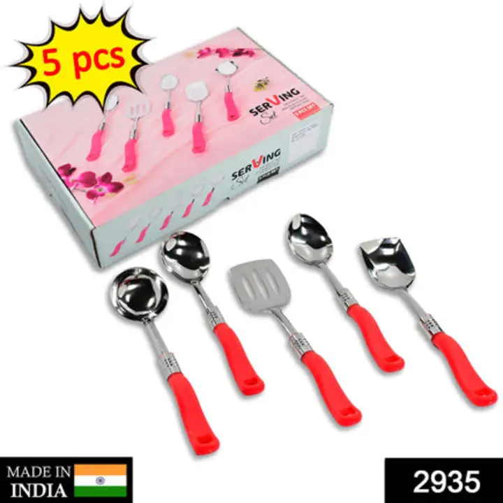 2935 Stainless Steel Serving Spoon Set 5 pcs. uploaded by DeoDap on 7/25/2023