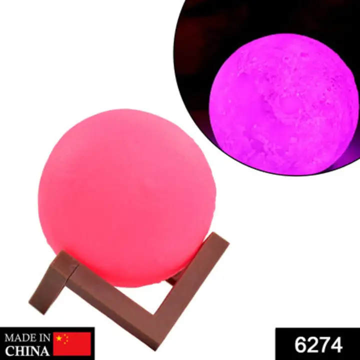 6274 Moon Night Lamp Pink Color with Wooden... uploaded by DeoDap on 7/25/2023
