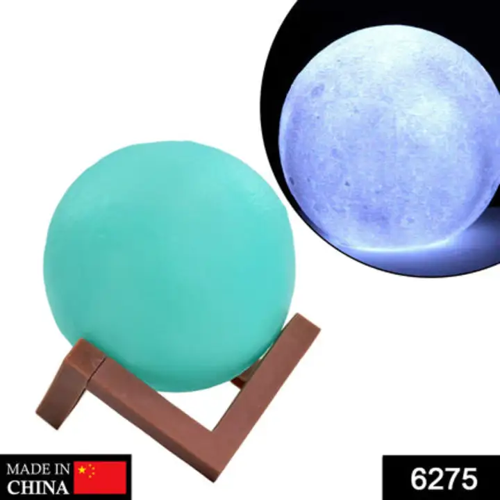 6275 Moon Night Lamp Blue Color with wooden... uploaded by DeoDap on 7/25/2023