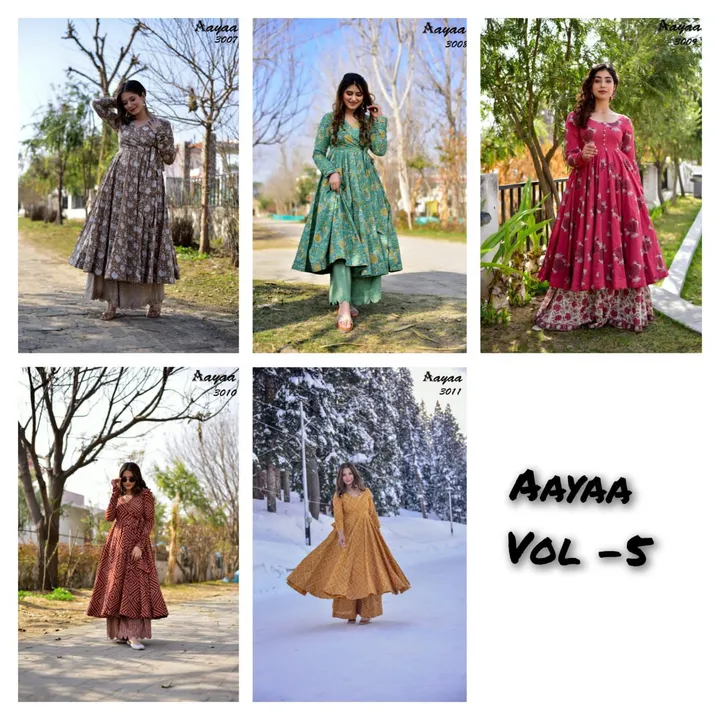 Fancy Long Gown (3007 to 3011) uploaded by Varun prints on 7/25/2023