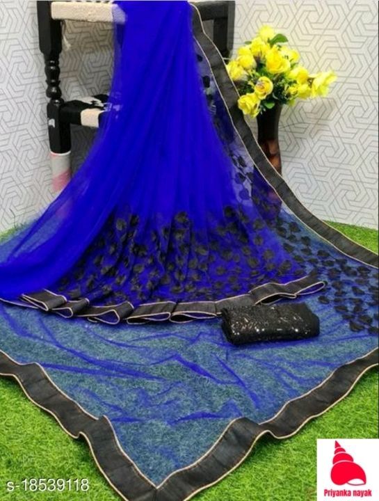 Post image Net Saree 
Prize 600 only 
Cash on delivery available easy return 
Contact no 8093203533