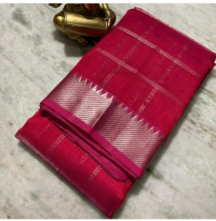 Exclusive mangalgiri border with checks  uploaded by Z A Fabrics on 7/25/2023