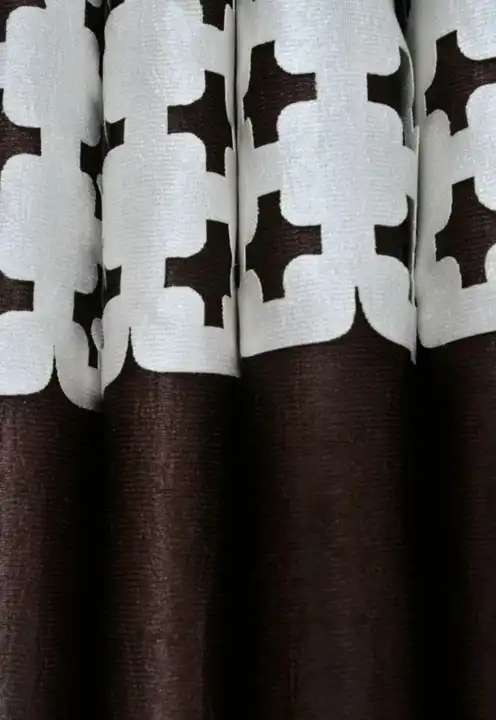 Lasercut plus design curtains 7FT Door_set of 1_Brown  uploaded by Home max india on 7/25/2023