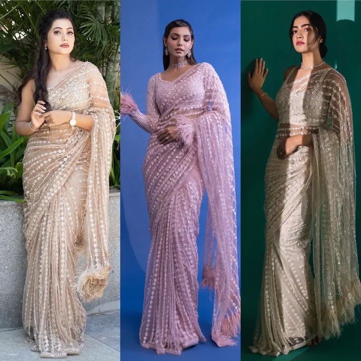  Fresh arrivals….💕💕💕

Soft butterfly net with rainbow seqnce & thread work in all over saree with uploaded by business on 7/25/2023