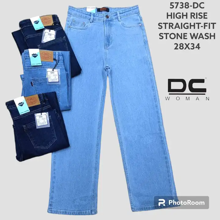 Dc Woman Jeans Straight Fit Jeans uploaded by Shraddha Enterprises on 7/25/2023