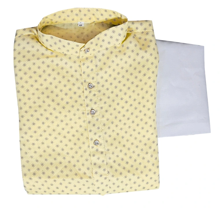Yellow Men's Cotton Only kurta uploaded by 1 Place For All Fashion  on 7/25/2023