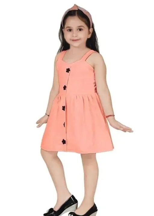 Stylish Fancy Designer Cotton Blend A-Line Dress For Girls uploaded by business on 7/25/2023