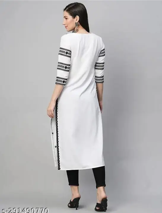 White embroidered kurti uploaded by Diljan Alam on 7/25/2023