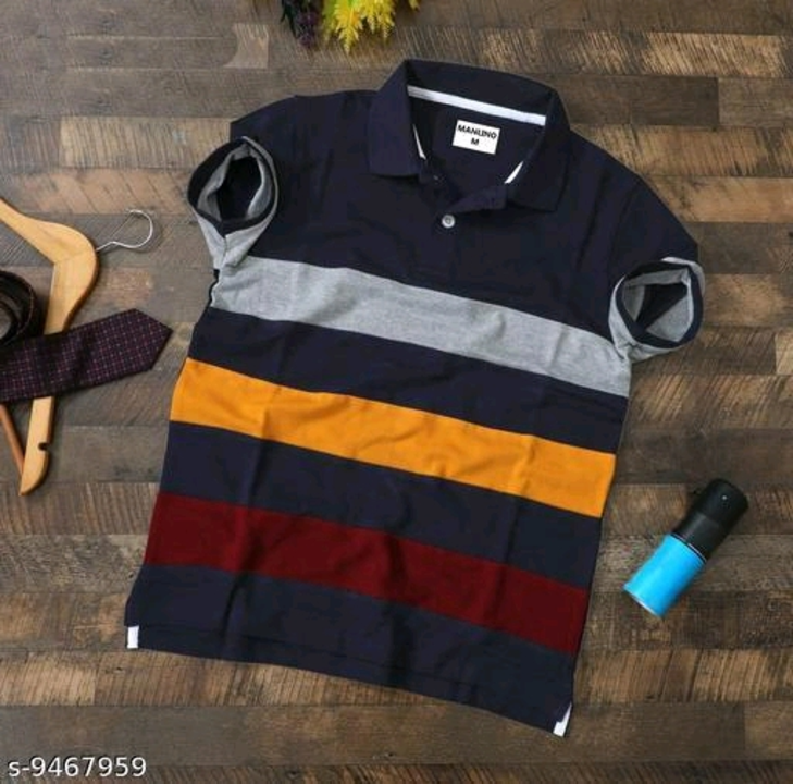 Trendy colour block Polo  tshirt uploaded by business on 7/25/2023
