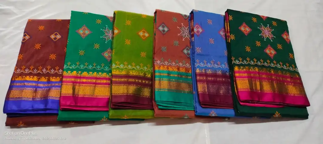 Tana kasuti work saree uploaded by Shri Veerabadreshewar Textile's on 7/25/2023