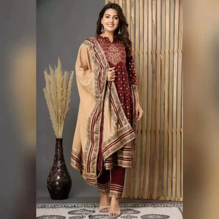 Beautiful designer kurti with pant and dupatta uploaded by Classic Collection on 7/25/2023