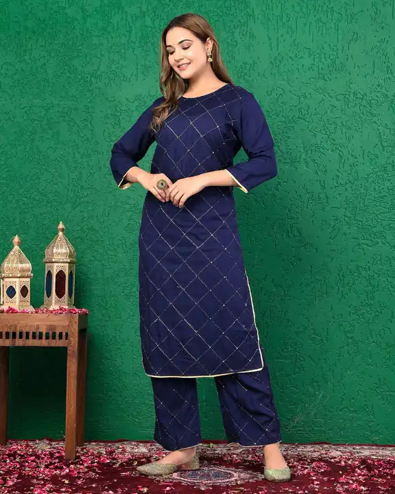 Printed kurti with pant and dupatta uploaded by Classic Collection on 7/25/2023