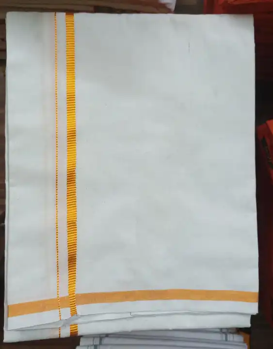 2 meter cotton jari dhoti uploaded by business on 7/25/2023