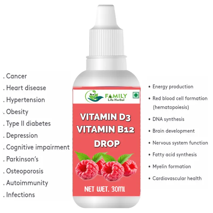VITAMIN D3 B12 DROP  uploaded by FAMILY LIFE HERBAL on 7/25/2023