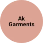 Business logo of AK garments