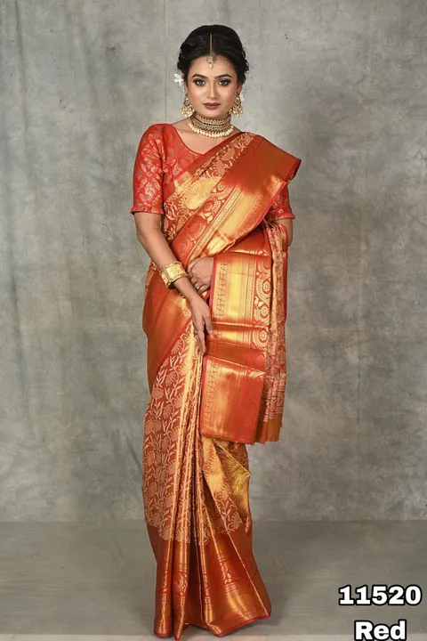 Kanjivaram pattu silk saree uploaded by VARDHAK COLLECTION  on 7/26/2023