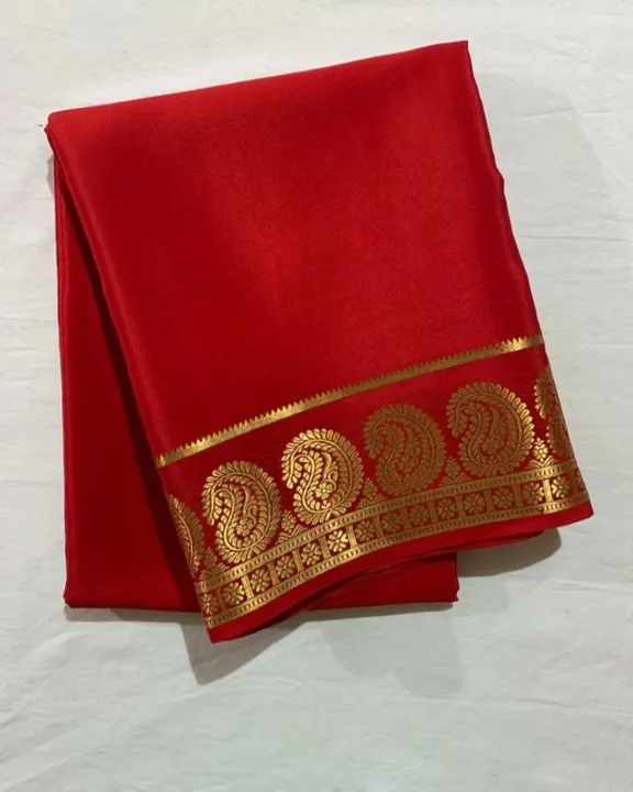 Semi Mysore silk sarees uploaded by business on 7/26/2023