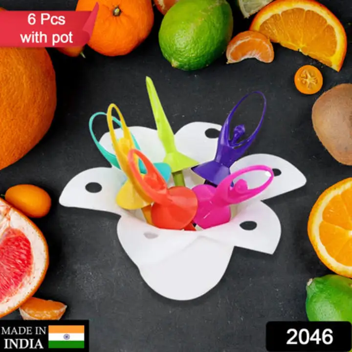 2046 Dancing Doll Fruit Fork Cutlery Set with... uploaded by DeoDap on 7/26/2023