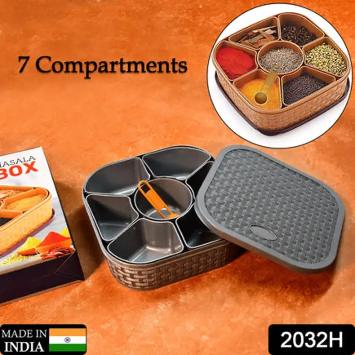 2032H Masala Box for Keeping Spices, Spice Box... uploaded by DeoDap on 7/26/2023