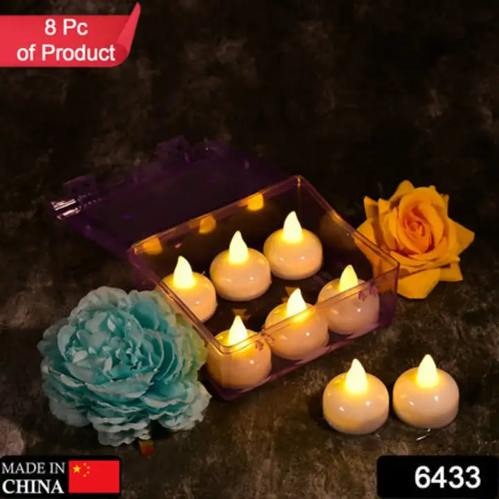 6433 Set of 8Pcs With transparent box. Flameless... uploaded by DeoDap on 7/26/2023