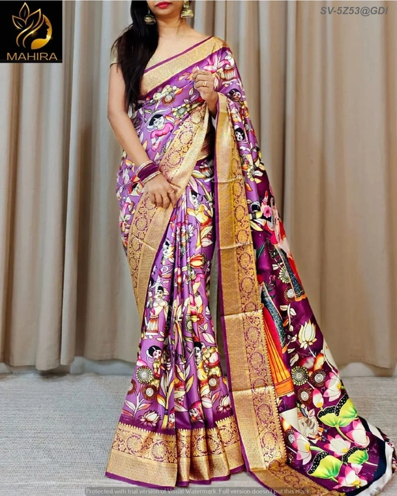 Digital print saree uploaded by Suyukti Creation on 7/26/2023