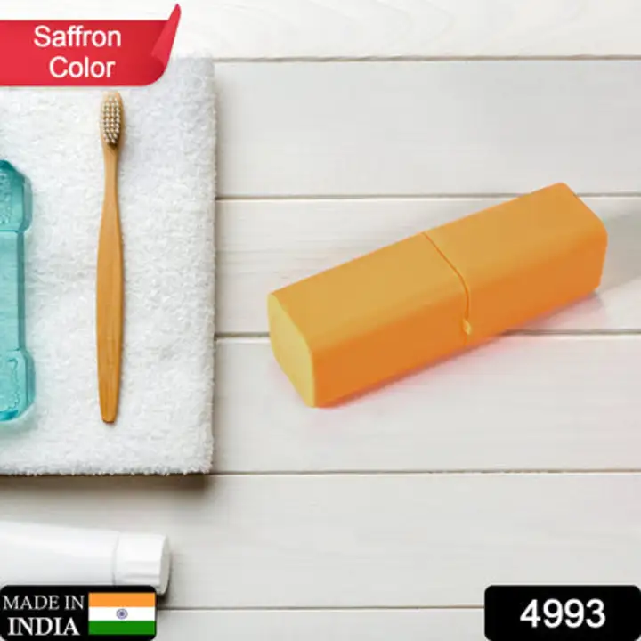 4993 Saffron Square Shape Capsule Travel Toothbrush Toothpaste... uploaded by DeoDap on 7/26/2023