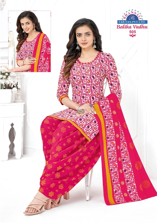 Bhansali cotton readymade dress patiyala  uploaded by Mysore cloth depot  on 7/26/2023