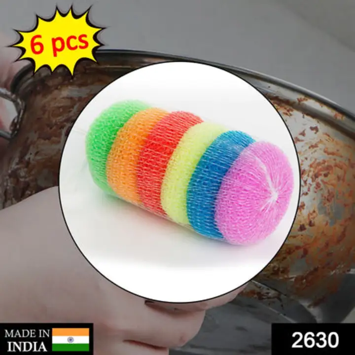 2630 Plastic Scrubber Round Nylon Scrubbers (Pack of... uploaded by DeoDap on 7/26/2023