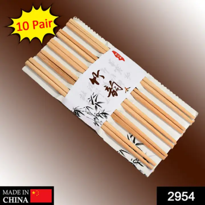 2954 Designer Natural Round Bamboo Reusable Chopsticks uploaded by DeoDap on 7/26/2023